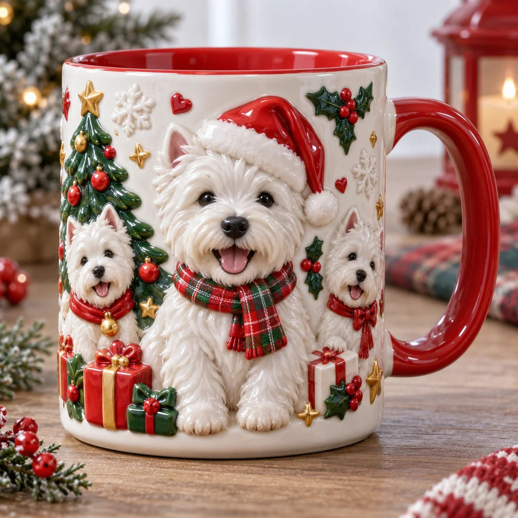 West Highland Terrier Christmas Accent Mug