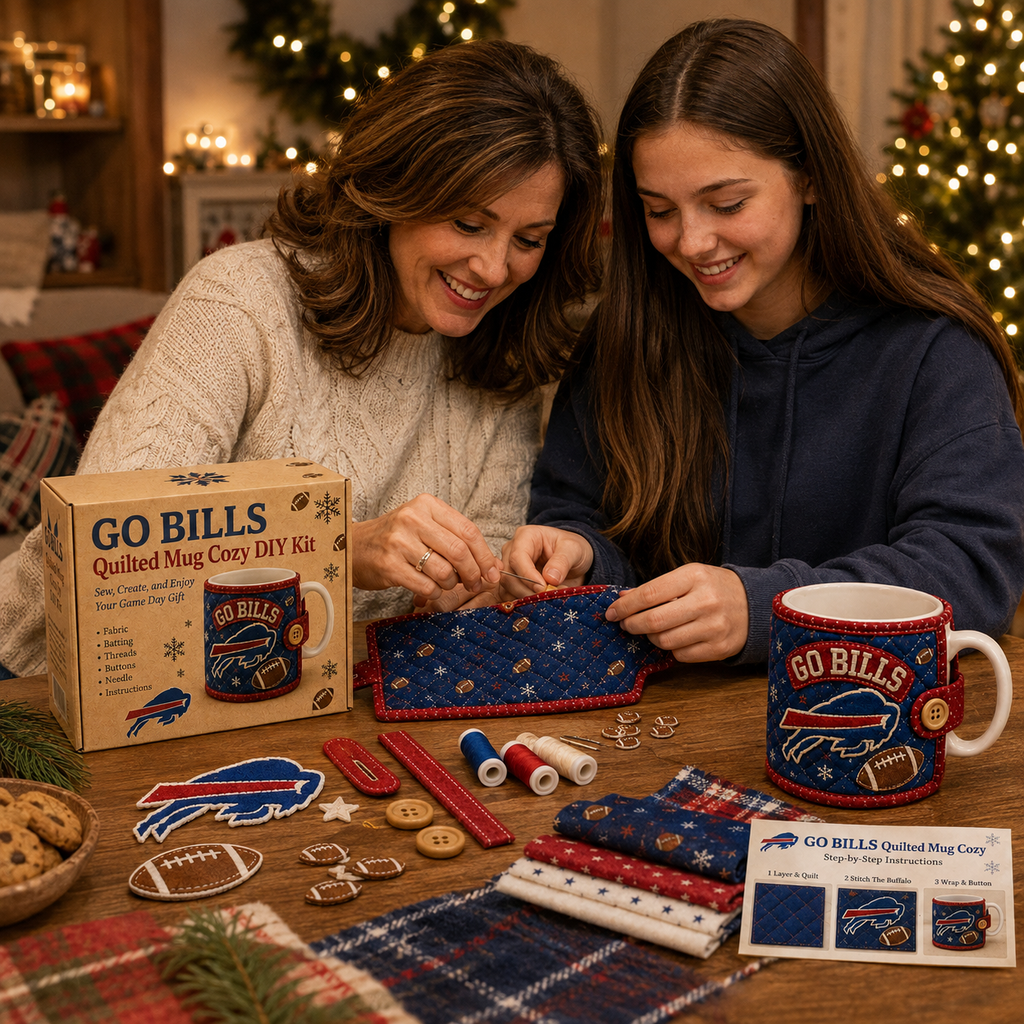 GO BILLS — Quilted Mug Cozy Sewing Kit