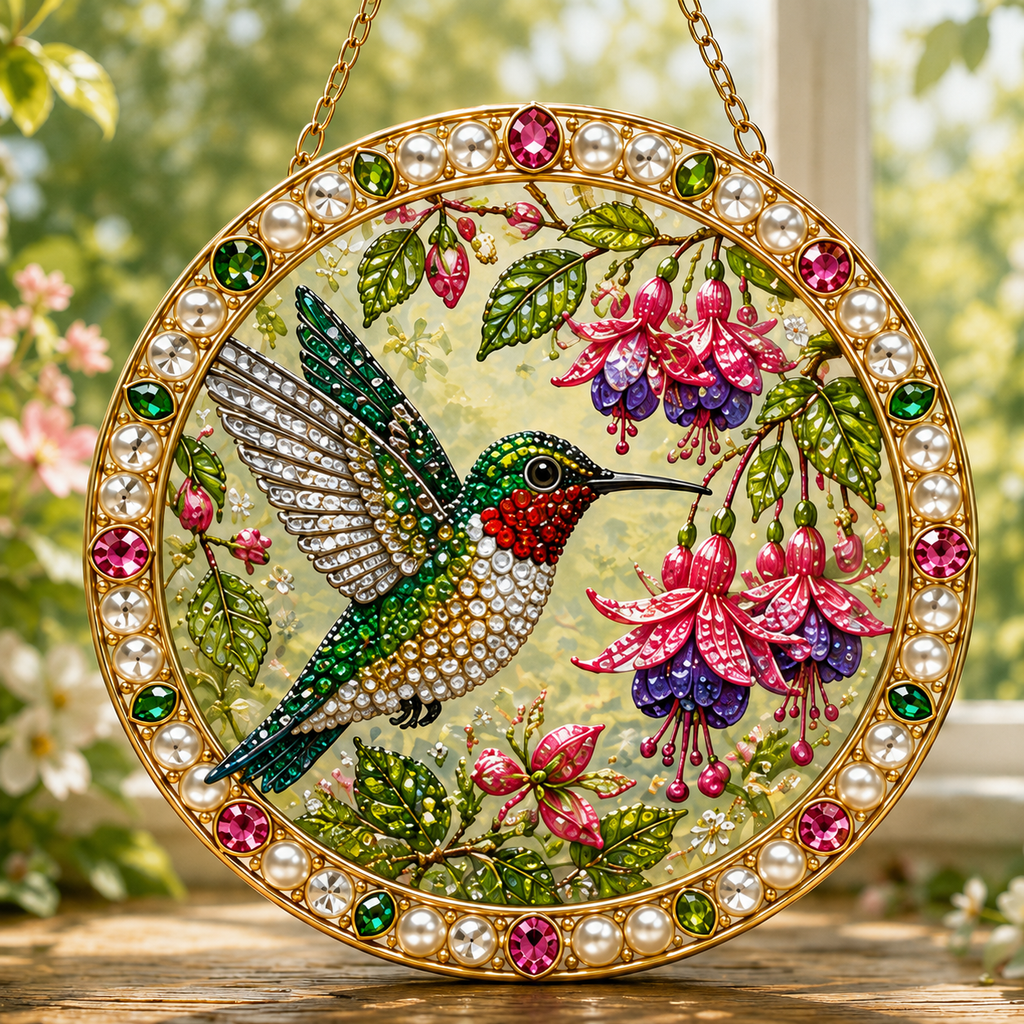 DIY Jeweled Garden Blessings Hanging Decor Kit
