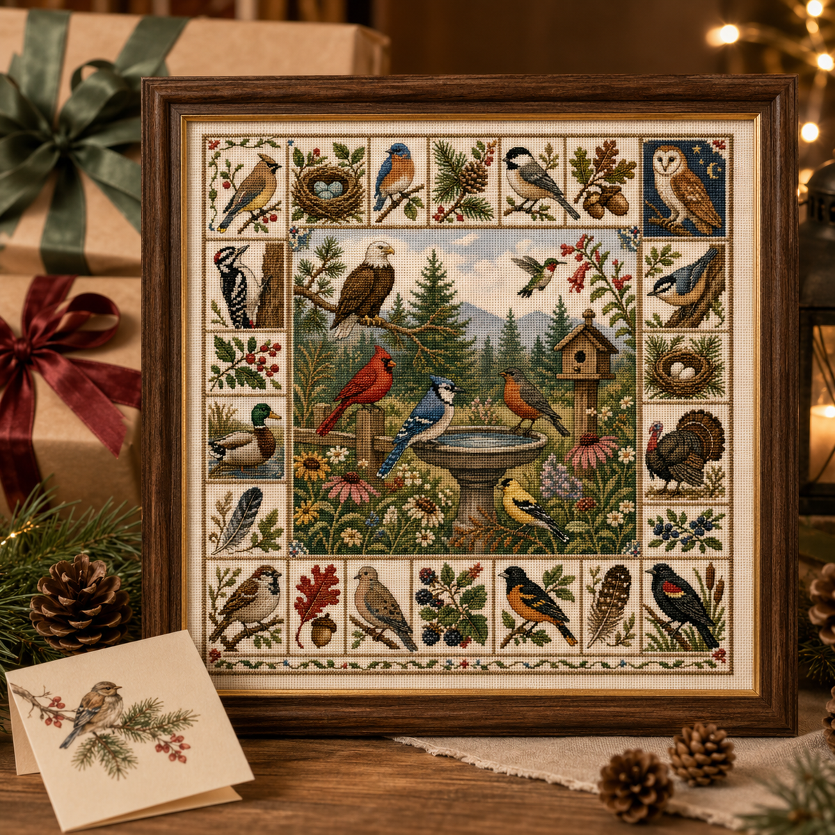 Birds of America Cross Stitch Kit