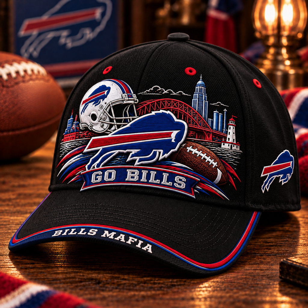Go Bills Game Day Cap – Football Fan Gift
