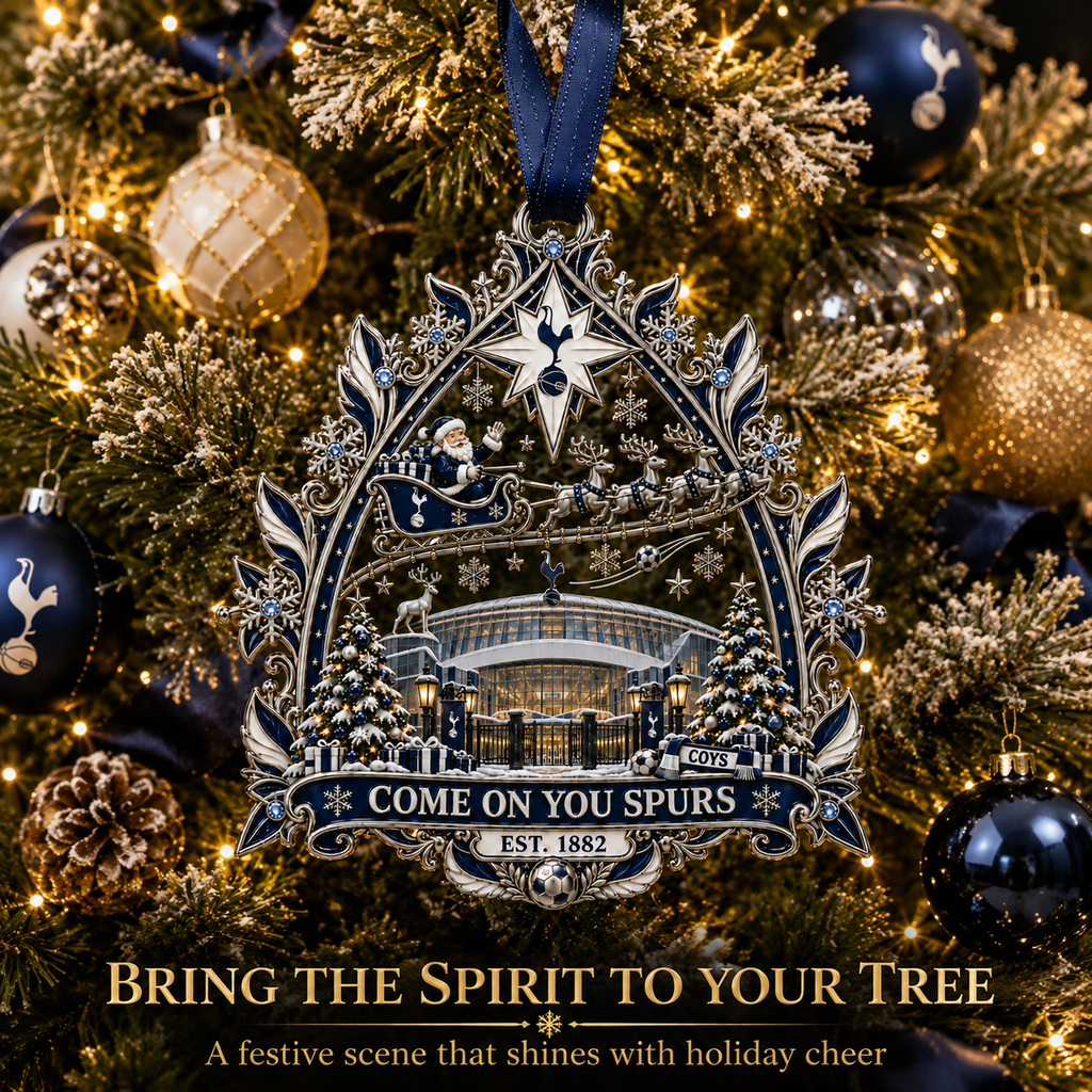 COME ON YOU SPURS Christmas Stadium Keepsake Ornament