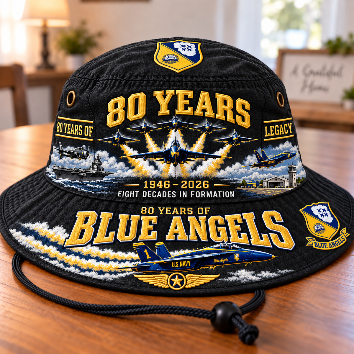 Blue Angels 80th Anniversary Bucket Hat