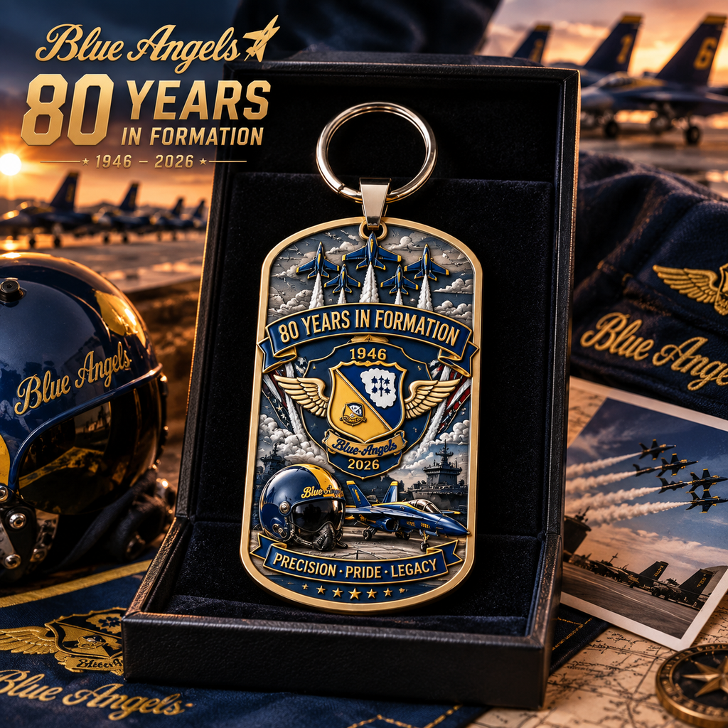 Blue Angels 80th Anniversary Commemorative Keychain