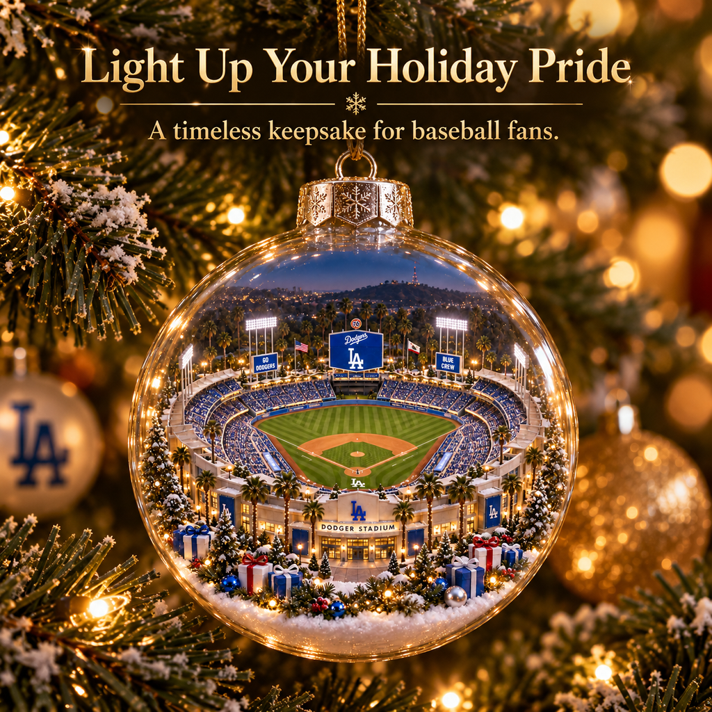 Think Blue — Light-Up Baseball Ornament