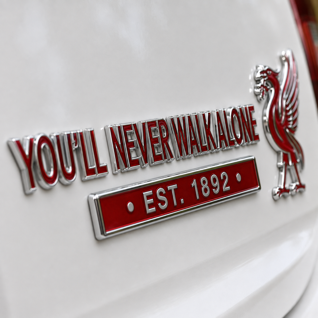 YOU’LL NEVER WALK ALONE 3D Metal Car Emblem Badge