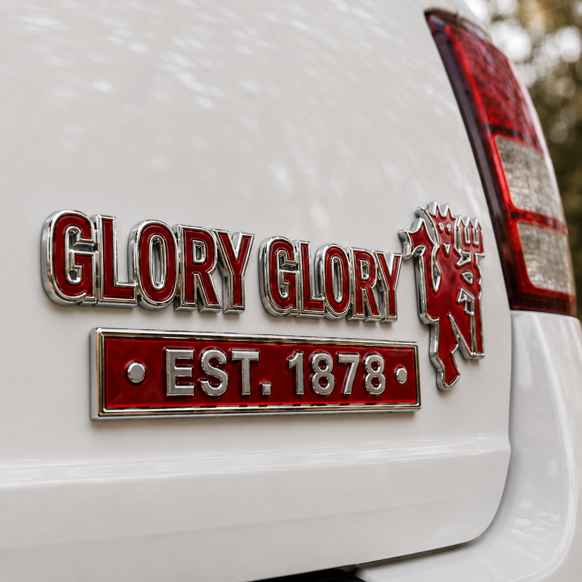 Glory Glory Heritage 3D Metal Car Emblem Badge
