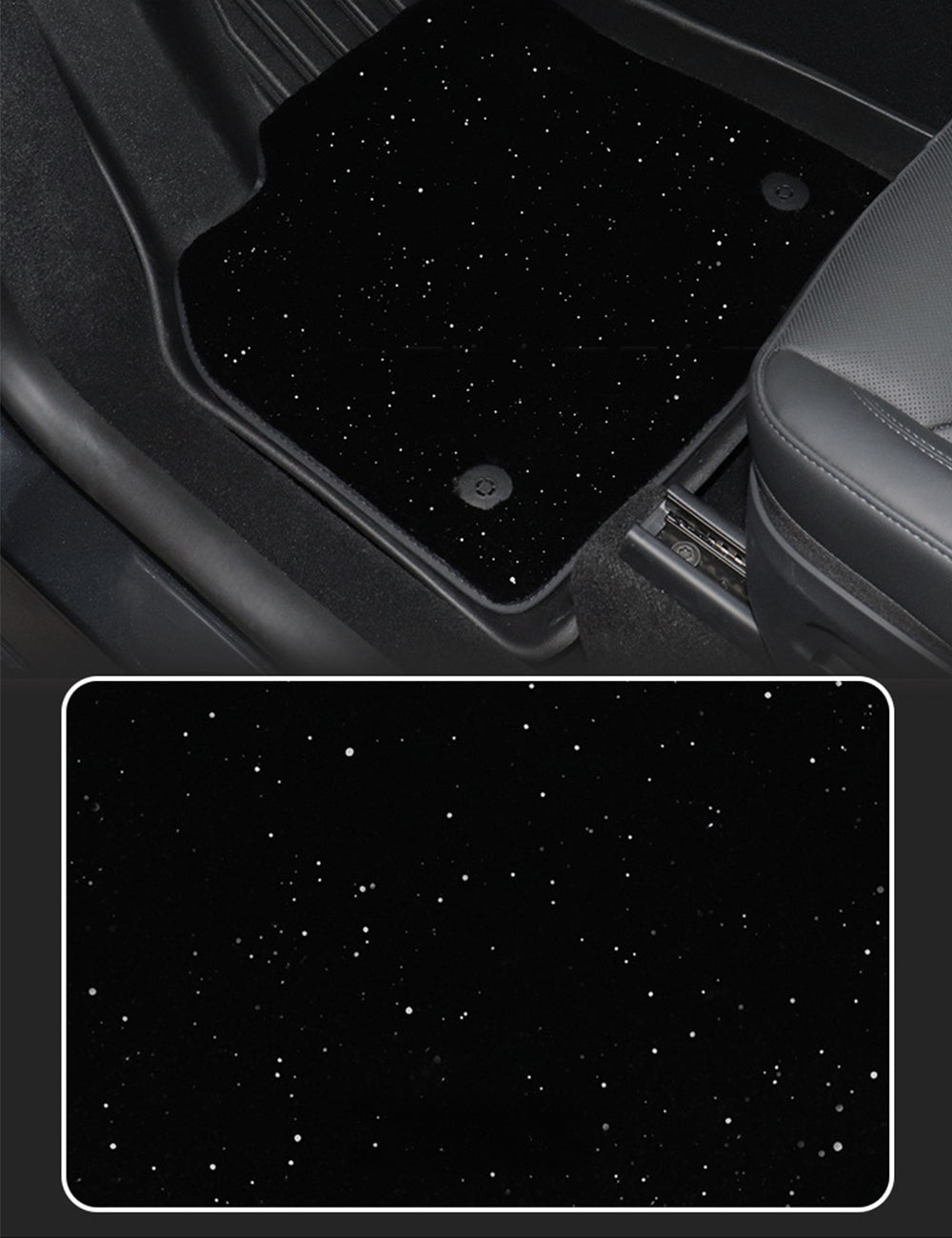 Sikunuo TPE+Carpet Double Layer Floor Mats for Model Y Juniper