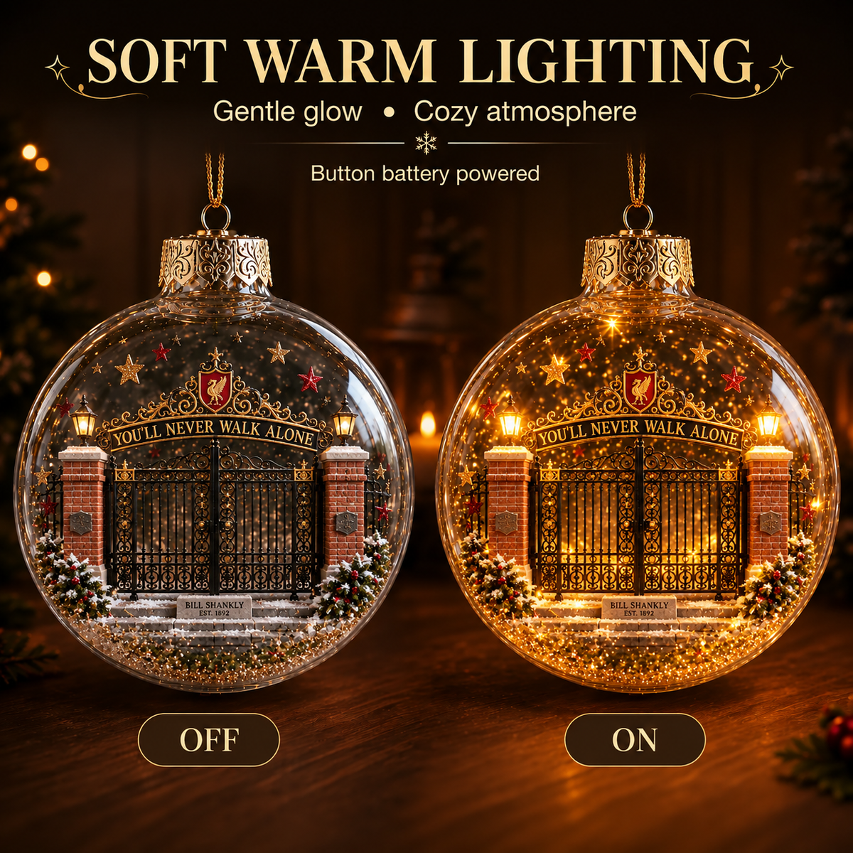 Light-Up Football Heritage Ornament
