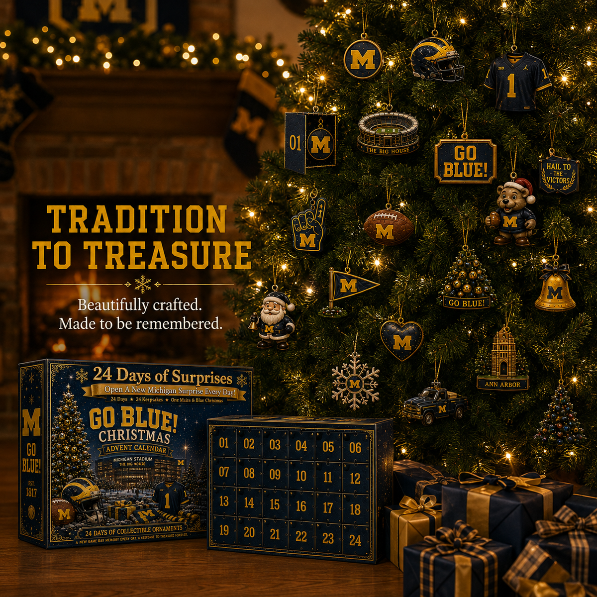 Go Blue! Football Christmas Advent Calendar