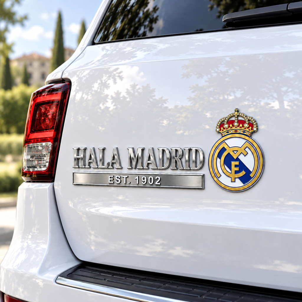 1902 Royal Legacy 3D Metal Car Emblem – Built for Football Glory