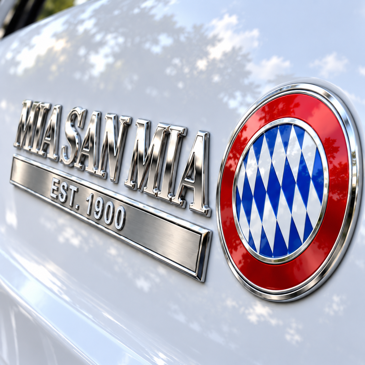 MIA SAN MIA 3D Metal Car Emblem