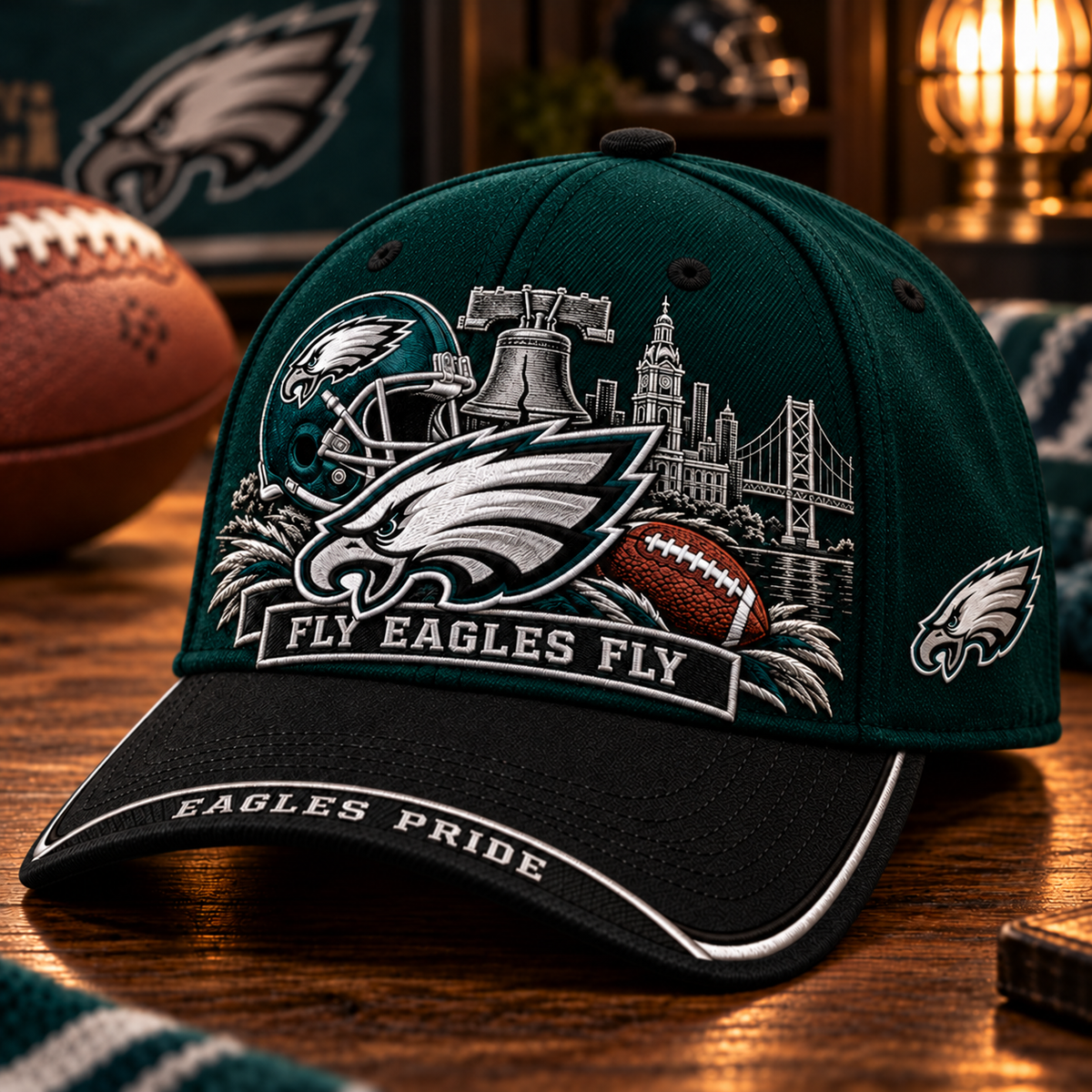 Fly Eagles Fly Football Cap