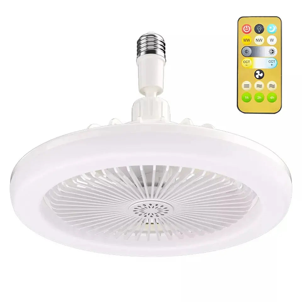 Sikunuo | 2-in-1 Ceiling Lamp with Fan – Controllable via Remote Control