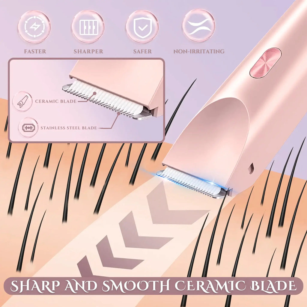 Sikunuo | 2-in-1 Electric Razor for Women with Dual Head Design