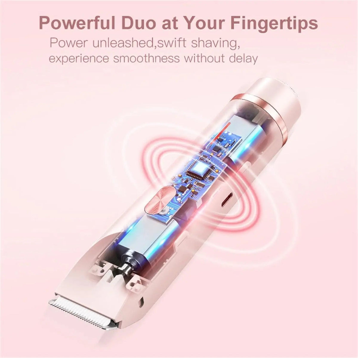 Sikunuo | 2-in-1 Electric Razor for Women with Dual Head Design