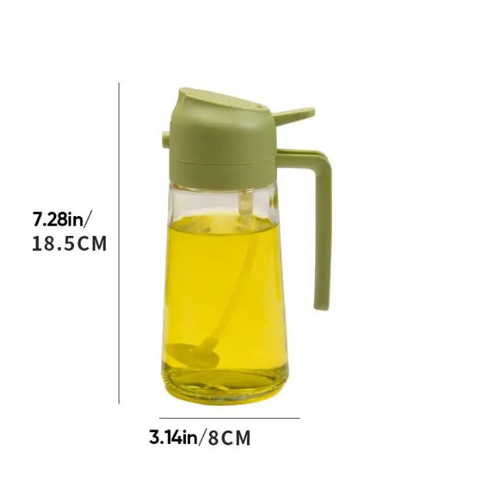 Sikunuo | 2-in-1 Glass Oil Sprayer & Dispenser