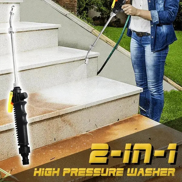 Sikunuo | 2-in-1 High Pressure Cleaner Attachment – Transforms the Garden Hose into a Water Jet