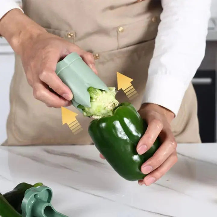 Sikunuo | 2-in-1 Pepper Corer & Vegetable Cutter