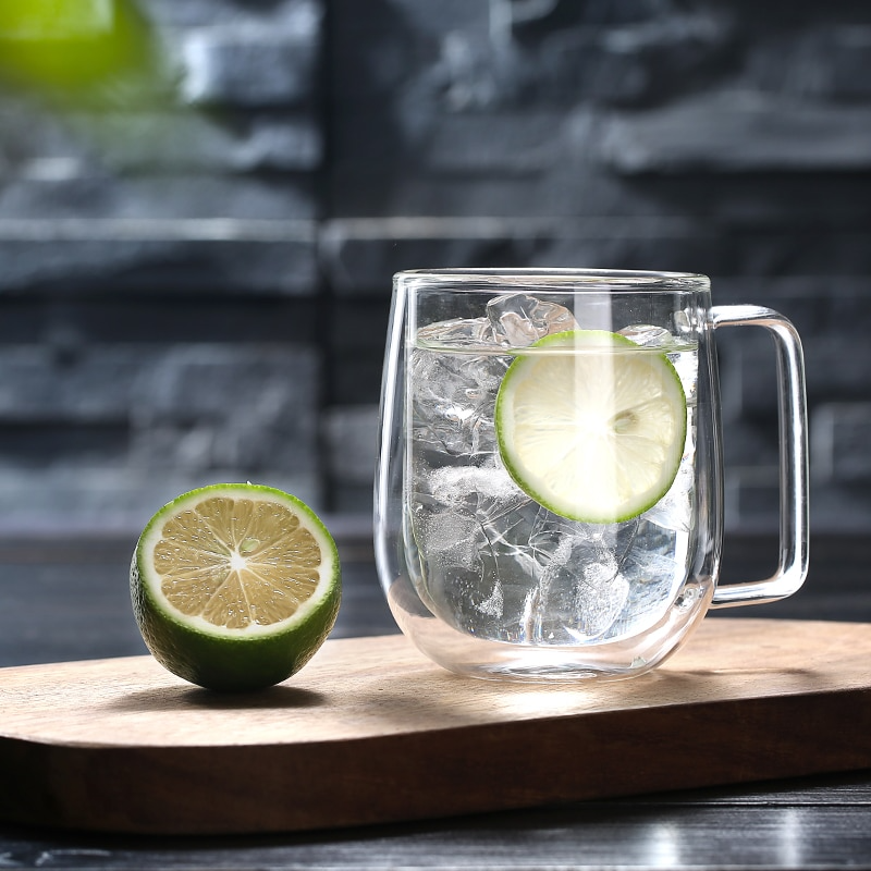 Sikunuo | Handmade Double Thermal Insulated Glass Mug