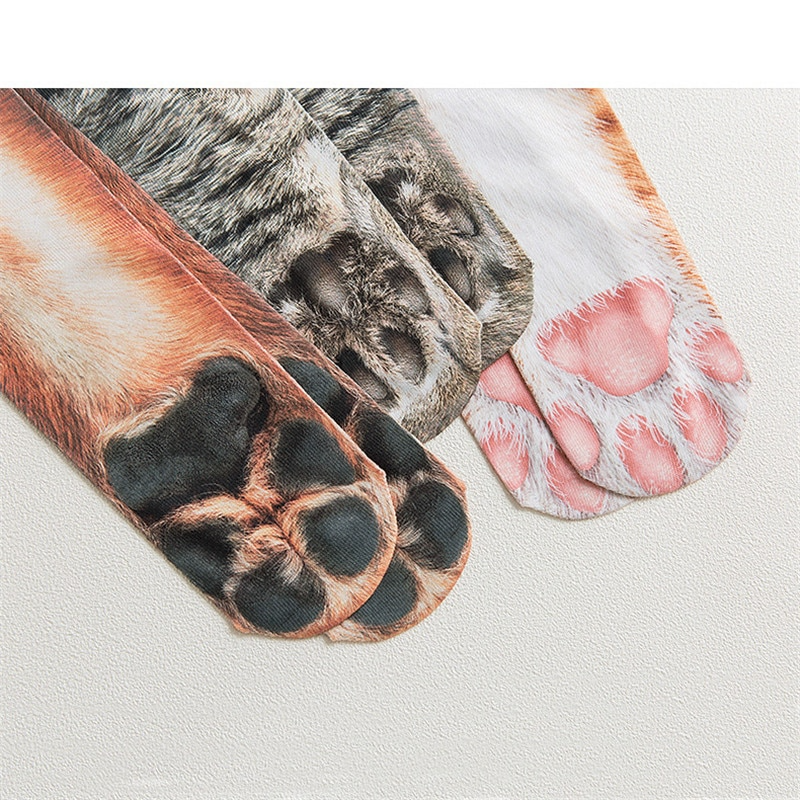 Sikunuo | Cat Paw 3D Printed Unisex Socks
