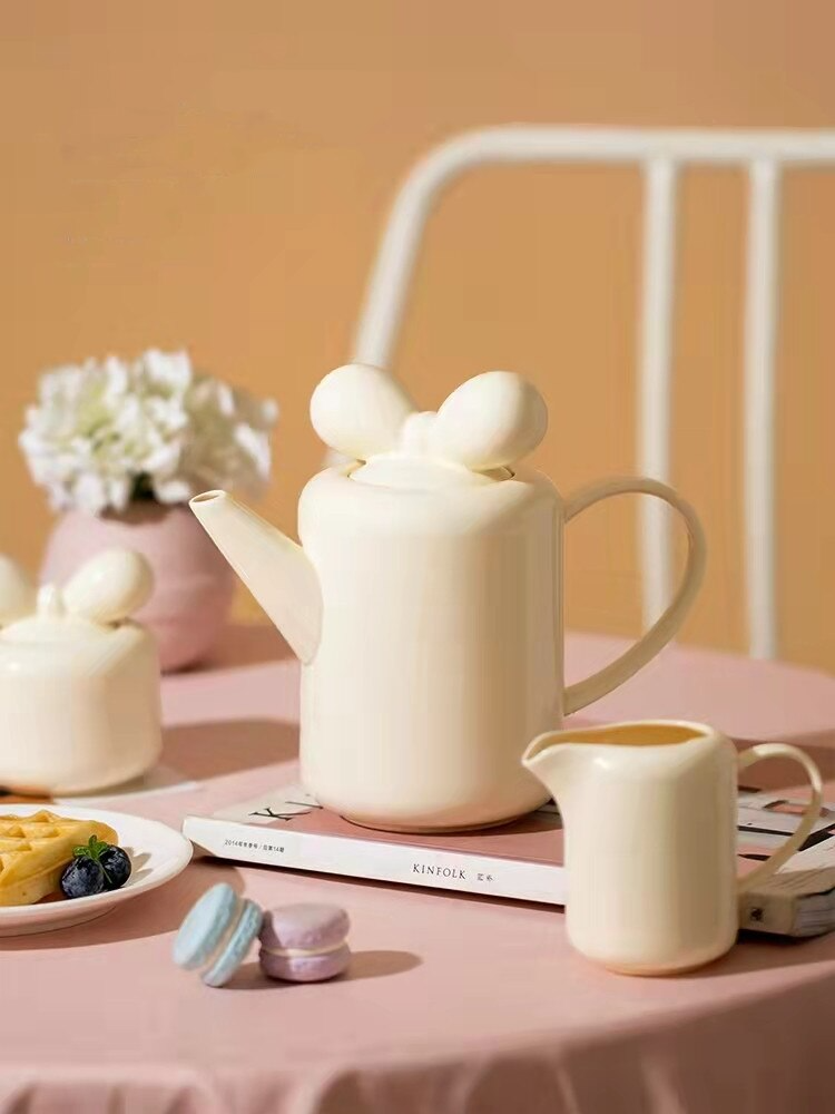 Sikunuo | Bow Knot Design Porcelain Tea Pot