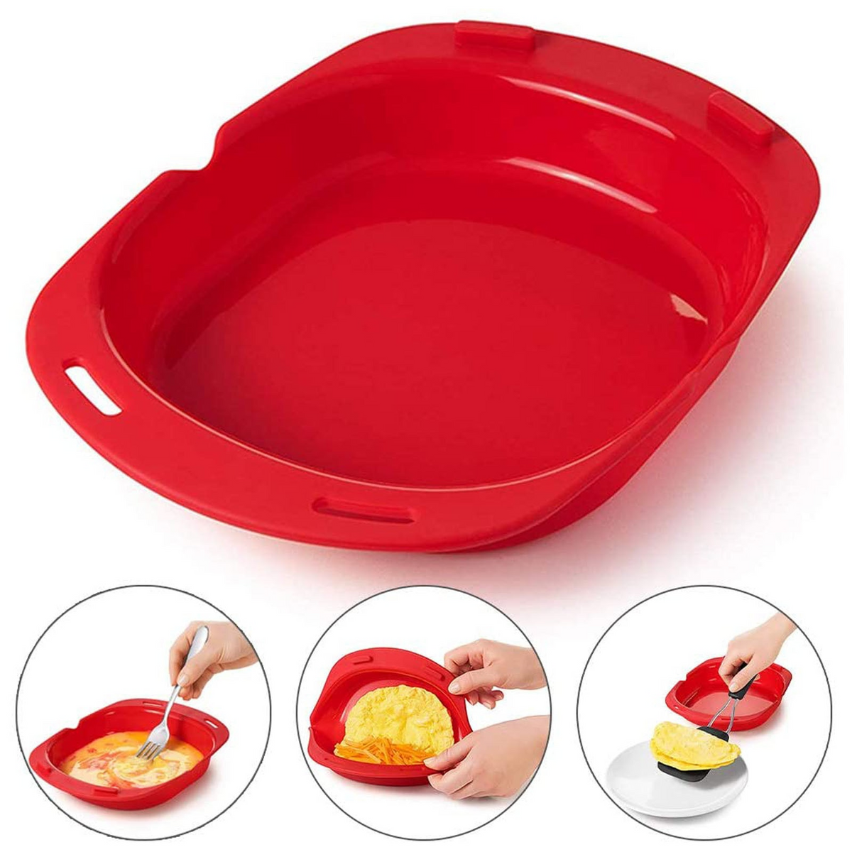 Sikunuo | Non-Stick Microwave Omelette Maker