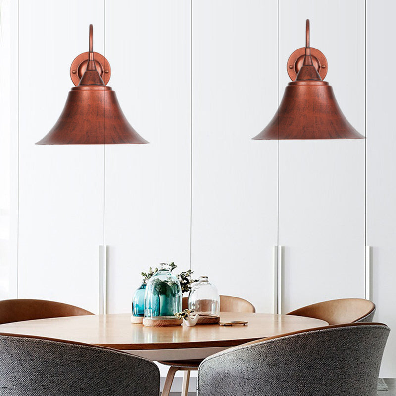 Sikunuo | Expansive Metal Wall Lamp Farmhouse 1 Head Dining Room Wall Light with Curved Arm