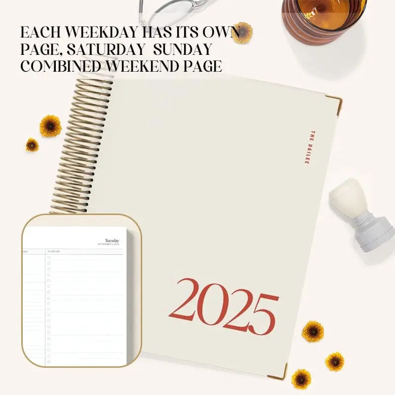 Sikunuo | 2025 Daily Planner with Complete Organization Tools