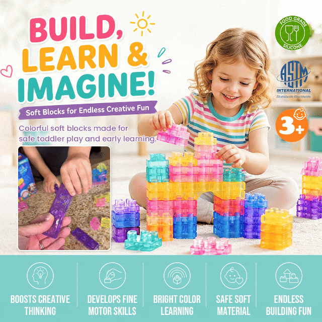 Magic Gummy Bloc Squishy Building Blocks Toy