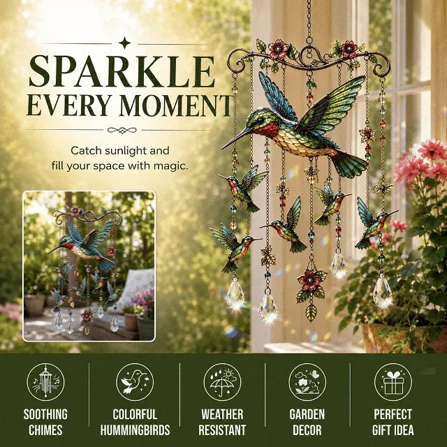 Graceful Hummingbird Wind Chime