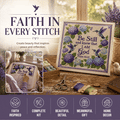 ✝️ Hummingbird Garden Faith Cross Stitch DIY Kit 🌸