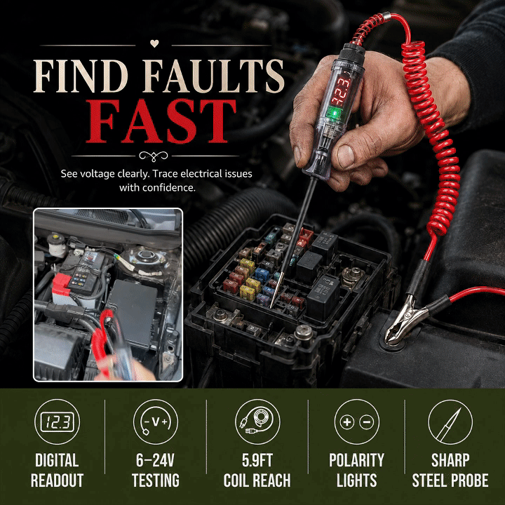 3–120V Digital Automotive Circuit Tester Pen