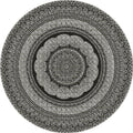 Sikunuo | Exotic Moroccan Carpet Multicolored Floral Pattern Rug Non-Slip Pet-Friendly Stain-Resistant Rug for Home