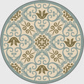 Sikunuo | Moroccan Bedroom Rug Multicolor Scroll Pattern Rug Synthetic Non-Slip Washable Pet-Friendly Indoor Rug