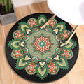 Sikunuo | Turkish blooming flower carpet multicolored polypropylene carpet machine washable pet friendly non-slip back rug for the door