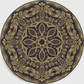 Sikunuo | Retro Dark Colored Moroccan Carpet Polypropylene Mandala Pattern Carpet Washable Non-Slip Pet-Friendly Carpet for the Living Room