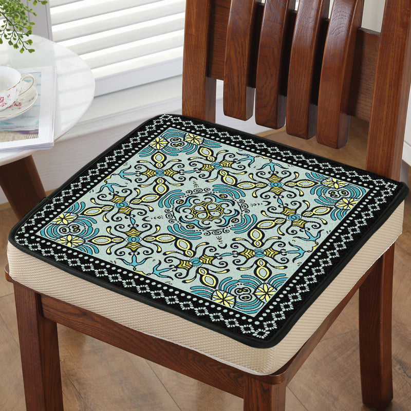 Sikunuo | Trendy symmetrical floral carpet multicolored Moroccan style carpet synthetic carpet for room