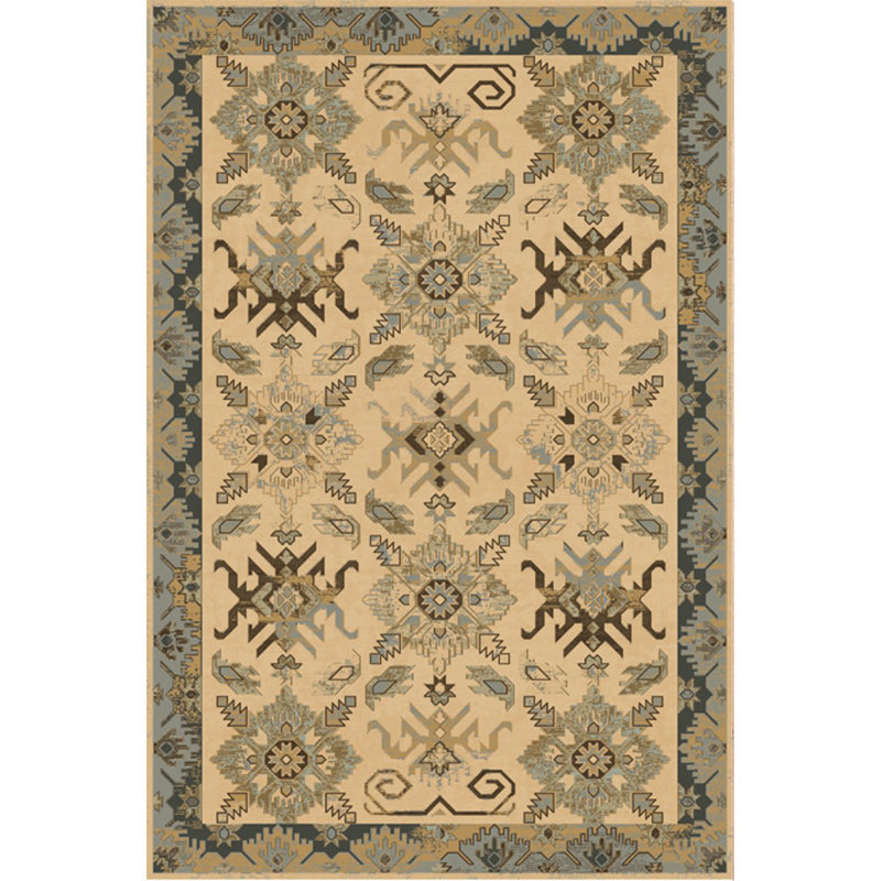 Sikunuo | Unusual diamond patterned rug Multicolored Moroccan rug Polyester pet-friendly stain resistant non-slip rug for the living room