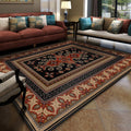 Sikunuo | Turkish symmetrical geometric pattern rug Multicolored polypropylene rug Pet-friendly Non-slip Stain-resistant rug for hallway