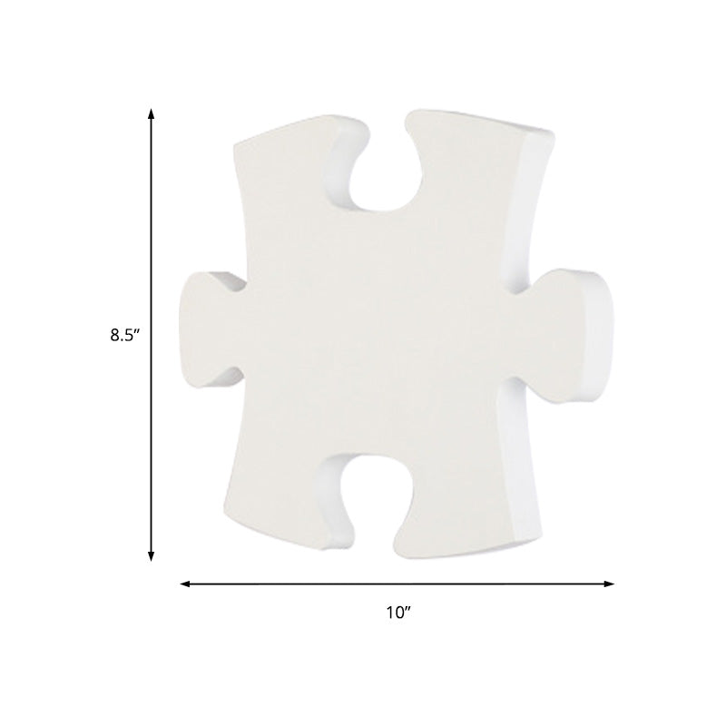 Sikunuo | Jigsaw Wall Lamp Modern Acrylic Black/White LED Wall Light in Warm/White Light for Living Room