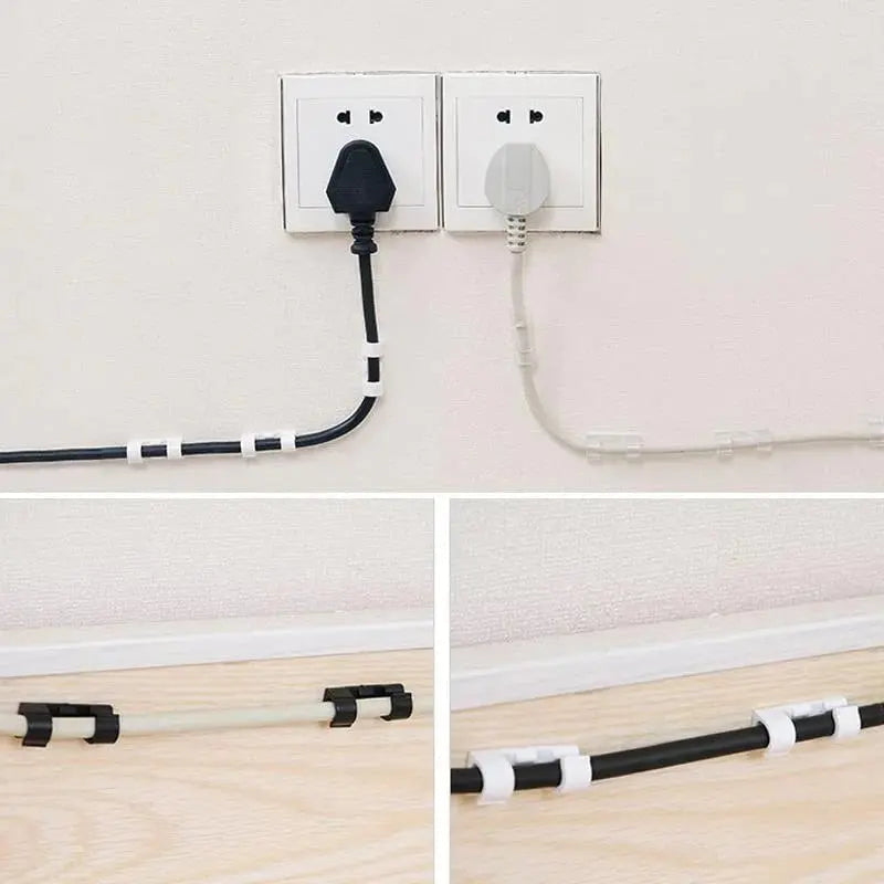 Sikunuo | 20-piece cable holder for stress-free organization and elegant spatial feel