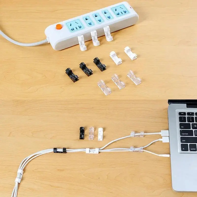 Sikunuo | 20-piece cable holder for stress-free organization and elegant spatial feel
