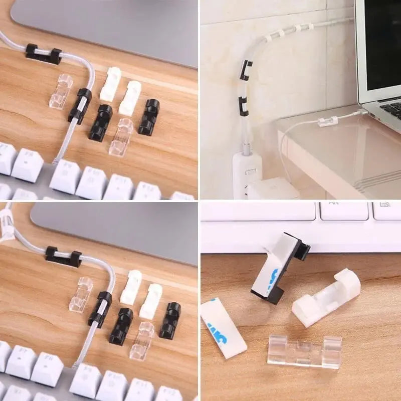 Sikunuo | 20-piece cable holder for stress-free organization and elegant spatial feel