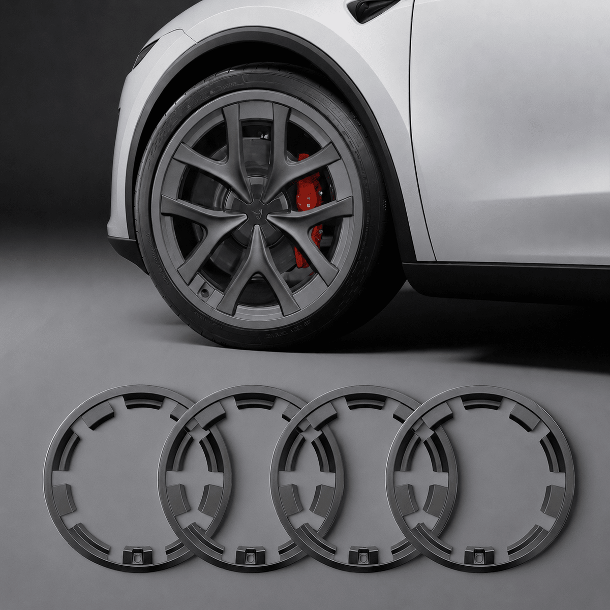 21'' Arachnid 2.0 Rim Protectors for Tesla Model Y Juniper Performance | Sikunuo
