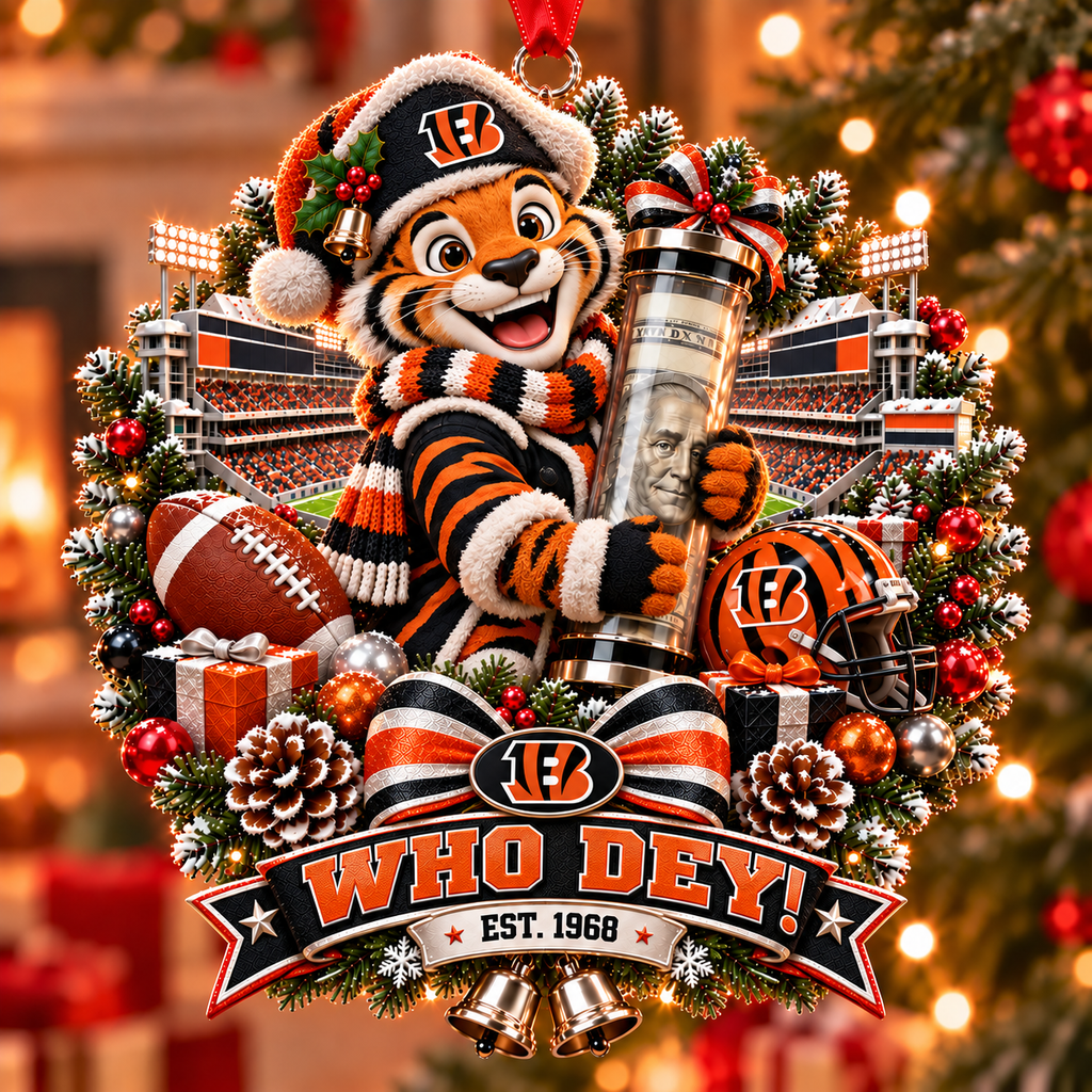Football Team Money Surprise Ornament