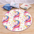 Sikunuo | Nordic Bedroom Carpet Multi-Color Animal Carpet Synthetic Non-Slip Washable Pet Friendly Carpet