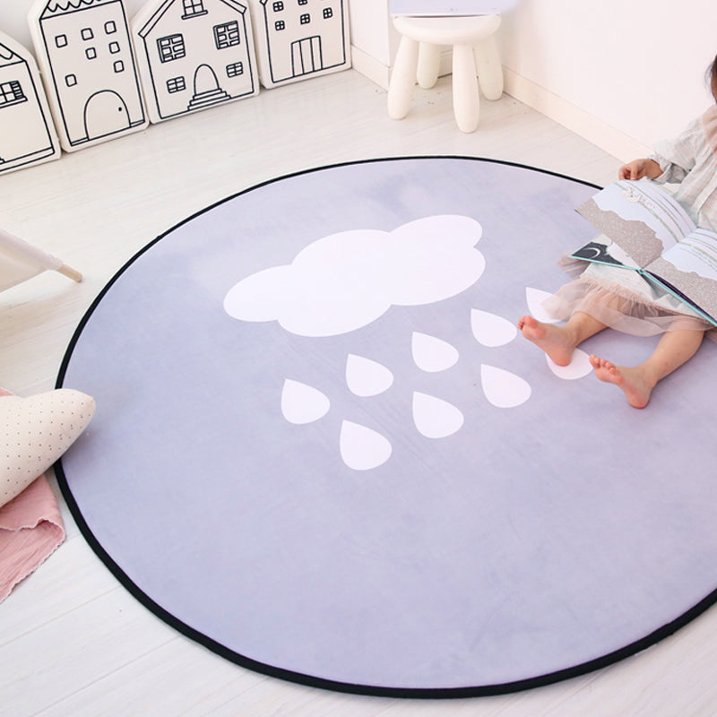 Sikunuo | Unique Multicolored Kids Style Carpet Cotton Pattern Carpet Pet-Friendly Carpet for Playroom