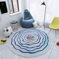 Sikunuo | Multicolored Bedroom Rug Children Flower Rug Cotton Machine Wash Animal Friendly Area Rug
