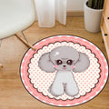 Sikunuo | Multi-Color Kids Rug Cartoon Animal Rug Polyester Non-Slip Backing Pet-Friendly Machine Washable Rug